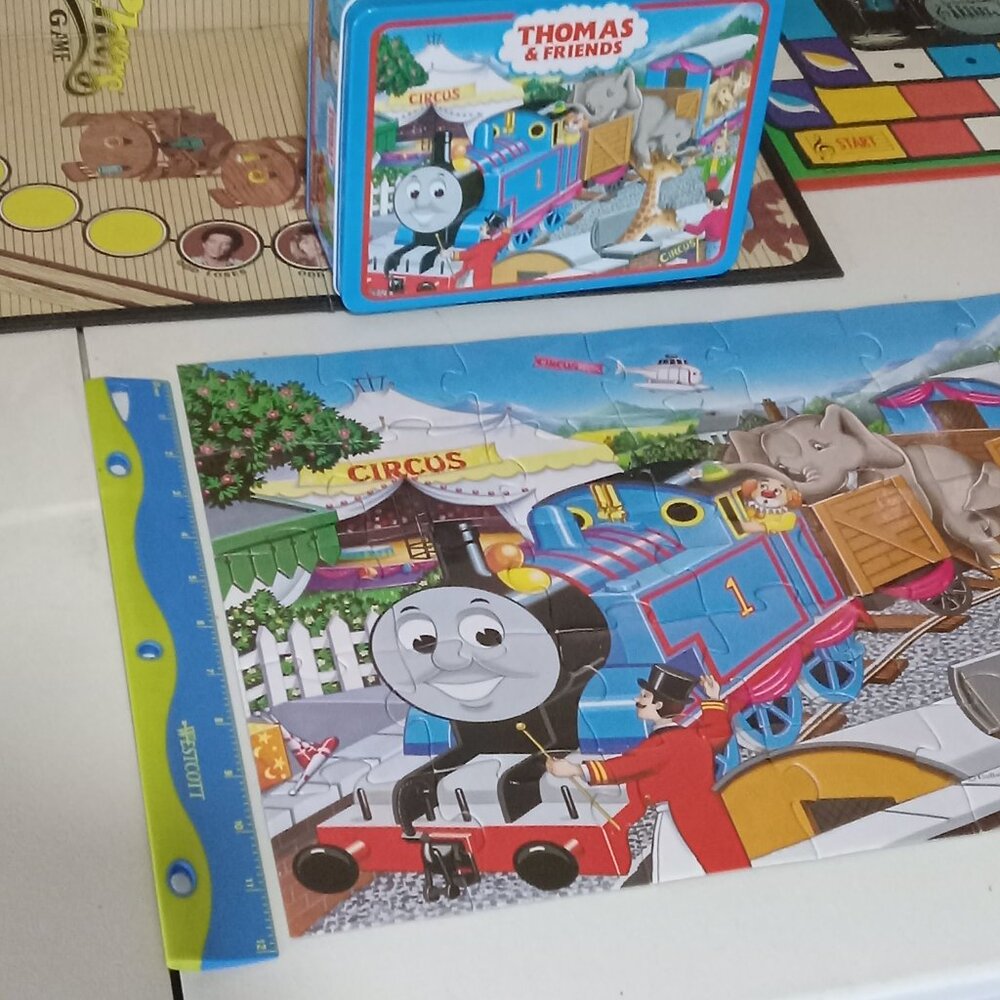 THOMAS CIRCUS Train & Friends PUZZLE Case Toy Lot Ravensburger 36 2 inch Pieces - Picture 4 of 14